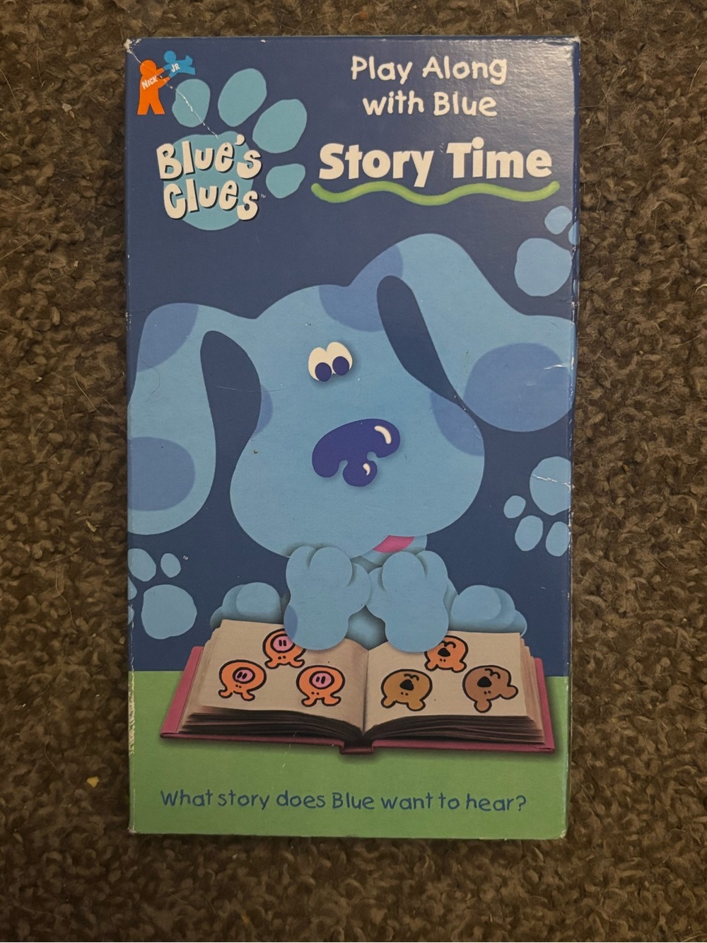 Blue's Clues Play Along with Blue Story Time VHS - Blue Design